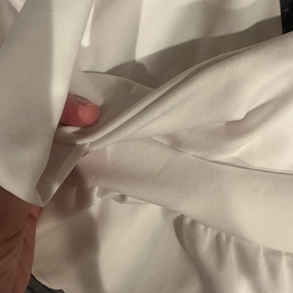 White peplum cropped top - Picture 2 of 3